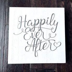 Happily Ever After Wedding Decor Sign ❤️